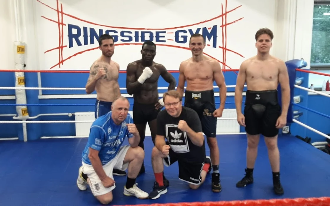 Ringside Gym boxers and coaches in the ring